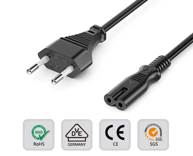 european power cords CEE 7/17 plug