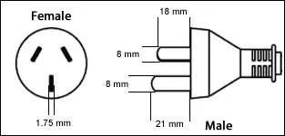 China GB2099 3 Pin 16 Amp