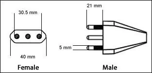 Italy CEI 23-50 3 Prong 16 Amp