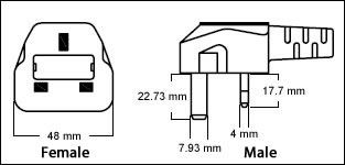 Saudi Arabia SASO 2203 3 Pin 13 Amp