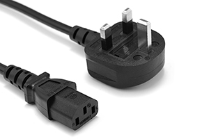 UK Computer Power Cord C13 to BS1363 13A250V