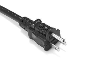 NEMA 5-15P power extension cord male plug