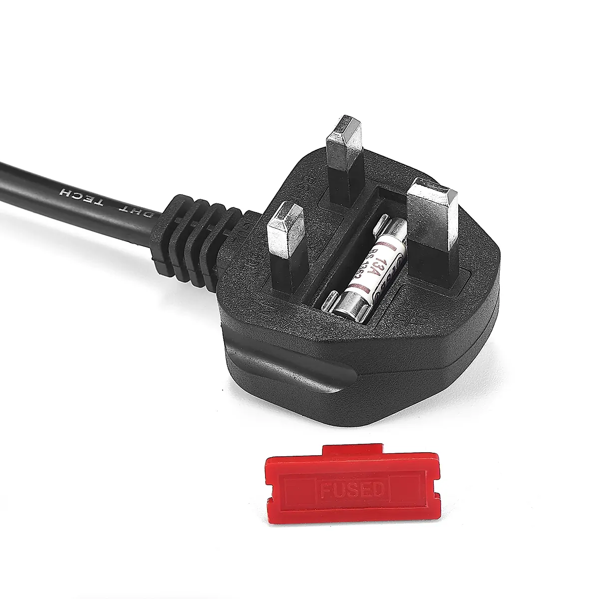 1.5m UK AC power cord with fuse